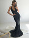 Προκλητικά Backless V neck Mermaid Τσεκιών Φθηνά Μακρά Βραδινά Φορέματα Prom, Φθηνή Γλυκό 16 Φορέματα, 18389