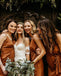 Cintas de espaguete Laranja Curto Vestidos de Dama de honra Online, Baratos Vestidos das Damas de honra, WG714