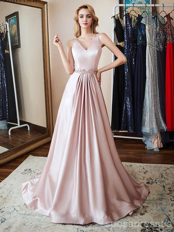 Querida pescoço ouro lantejoulas uma linha barato longo Evening Prom Dresses, Evening Party Prom Dresses, 12350