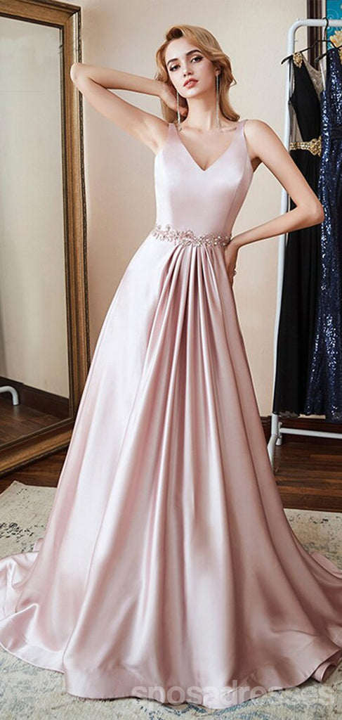 Querida pescoço ouro lantejoulas uma linha barato longo Evening Prom Dresses, Evening Party Prom Dresses, 12350