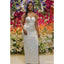 Simple Silver Mermaid One Shoulder Cheap Long Bridesmaid Dresses,WG1491