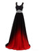Lace Straps Beaded Ombre Cheap Long Evening Prom Vestidos, Custom Sweet16 Vestidos, 18396