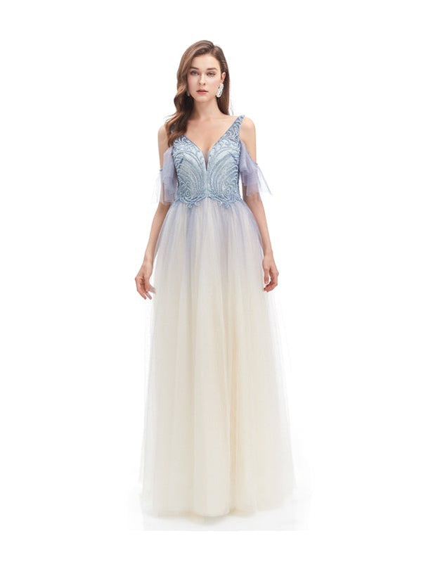 Querida pescoço ouro lantejoulas uma linha barato longo Evening Prom Dresses, Evening Party Prom Dresses, 12350