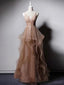 Querida pescoço ouro lantejoulas uma linha barato longo Evening Prom Dresses, Evening Party Prom Dresses, 12350