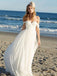 Απλό Off Shoulder Παραλία Γάμο Φορέματα Online, Φθηνά Νυφικά Φορέματα Chiffon, WD437