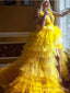Querida pescoço ouro lantejoulas uma linha barato longo Evening Prom Dresses, Evening Party Prom Dresses, 12350