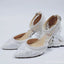 Women's Wedding Shoes Decorative Heel Wedding Heels Bridal Shoes With Beading