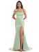 Mismatched Sage Mermaid Maxi Long Bridesmaid Dresses,Party Dress, WG1879