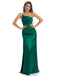 Mismatched Emerald Green Mermaid Maxi Long Bridesmaid Dresses,Party Dress, WG1881