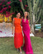 Sexy Red Mermaid Halter V-neck Long Party Prom Dresses Ideas,Evening Gowns,13891