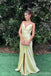 Sexy Yellow Spaghetti Straps Long Party Prom Dresses Ideas,Evening Gowns,13719