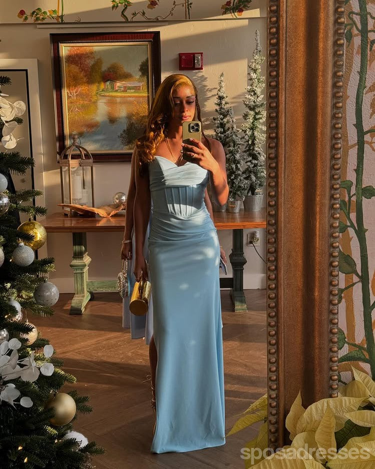 Sexy Blue Mermaid Sweetheart Long Party Prom Dresses Ideas,Evening Gowns,13872