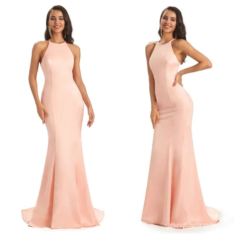 Simple Sabrina Sexy barato vestidos de dama de honor largo en línea, WG571