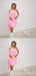 Sexy Pink A-line Spaghetti Straps Mini Short Prom Homecoming Dresses Online,CM980