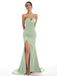 Mismatched Sage Mermaid Maxi Long Bridesmaid Dresses,Party Dress, WG1879