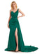 Mismatched Emerald Green Mermaid Maxi Long Bridesmaid Dresses,Party Dress, WG1887