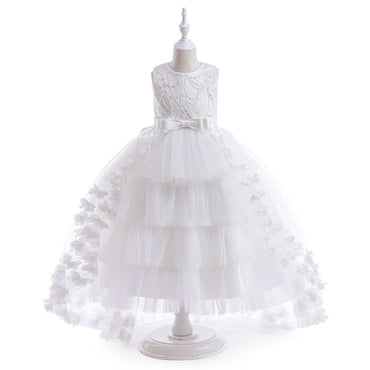 Sweet A-line Long Flower Girl Dresses, Cute Flower Girl Dress, FG0196