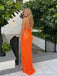 Geometric Sparkly Straight-Neck Long Prom Dress with Slit PD26087