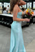 Sexy Sky Blue Mermaid Long Party Prom Dresses Ideas,Evening Gowns,13772