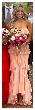 Elegant Pink Mermaid Maxi Long Party Prom Dresses Ideas,Evening Gowns,13696