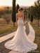 Floral Lace Strapless Mermaid Wedding Dress WD26020
