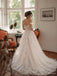 Off-Shoulder Lace A-Line Wedding Dress with Corset Back WD26022
