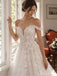 Off-Shoulder Lace A-Line Wedding Dress with Corset Back WD26022