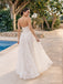 Ivory Strapless Basque Waist Lace A-Line Ankle-Length Wedding Dress WD26054
