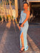 Sexy Blue Mermaid One Shoulder Maxi Long Party Prom Dresses Ideas,Evening Gowns,13908