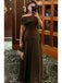 Sexy Brown Mermaid One Shoulder Maxi Long Party Prom Dresses Ideas,Evening Gowns,13914