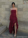 Elegant Burgundy Mermaid Long Party Prom Dresses Ideas,Evening Gowns,13868