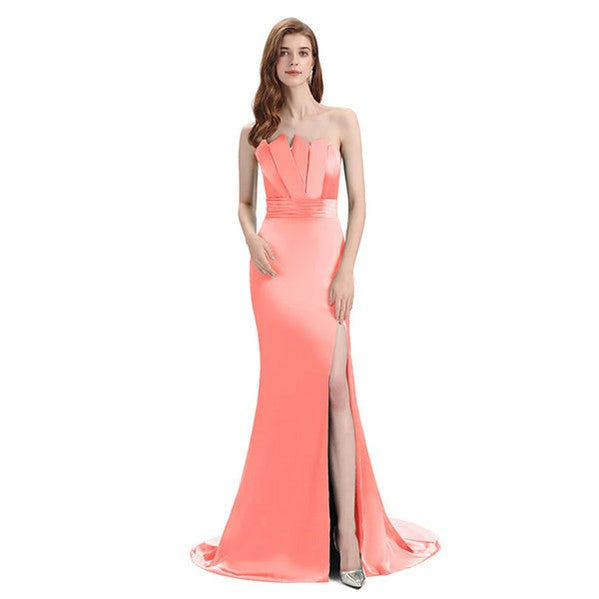 Mismatched Coral Mermaid Cheap Bridesmaid Dresses Online, WG1082