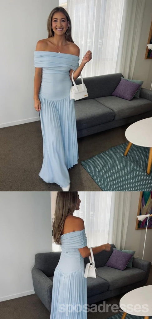 Elegant Blue Off Shoulder Long Party Prom Dresses Ideas,Evening Gowns,13721