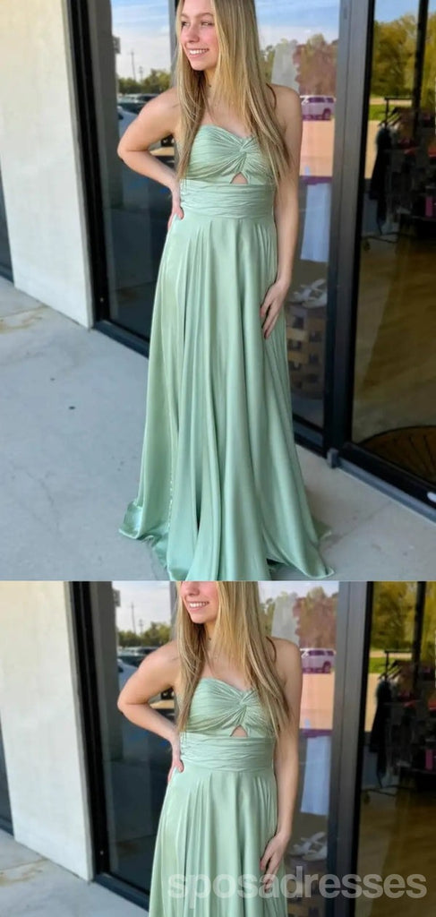 Sexy Sage Green A-line Sweetheart Long Party Prom Dresses Ideas,Evening Gowns,13746