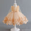 Sweet Khaki A-line Long Flower Girl Dresses, Cute Junior Girl Dresses, FG0200