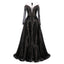 Gorgeous Black A-line Long Sleeves Maxi Long Party Prom Dresses,Evening Dress,13528