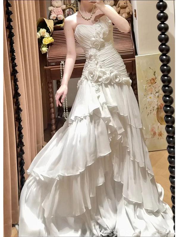 Gorgeous Ivory Sweetheart Maxi Long Party Prom Dresses Ideas,Evening Gowns,13910