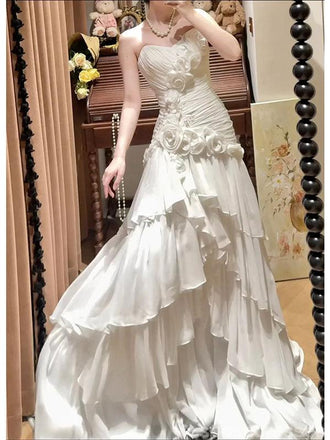 Gorgeous Ivory Sweetheart Maxi Long Party Prom Dresses Ideas,Evening Gowns,13910