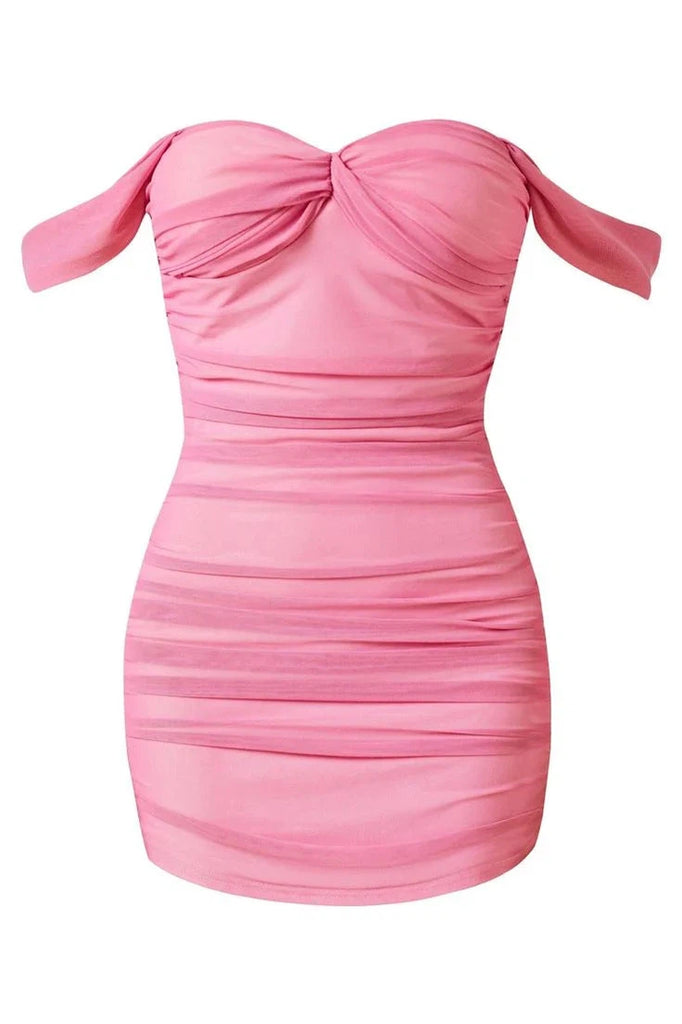 Pretty Pink Mini Short Prom Homecoming Dresses Tight,Party Dress,CM1041