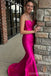 Sexy Hot Pink Mermaid Sweetheart Long Party Prom Dresses Ideas,Evening Gowns,13778