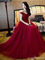 Off Ombro linha Vermelha A Noite Vestidos de Baile de Tule Longo de Festa Vestido de Baile, Personalizado Longos Vestidos de Baile Barato Formal Vestidos de Baile, 17069