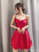 Sexy Red A-line Backless Mini Short Prom Homecoming Dresses,Party Dress,CM1022