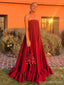 Fashion Dark Red A-line Maxi Long Party Prom Dresses,Evening Dress,13518