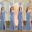 Mismatched Slate Blue Mermaid Cheap Bridesmaid Dresses Online, WG1081