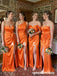 Mismatched Mermaid Maxi Long Bridesmaid Dresses For Wedding,WG1794