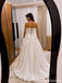 Ivory Satin Strapless Embroidered Basque Waist Ball Gown Wedding Dress WD26010