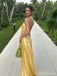 Sexy Yellow Mermaid One Shoulder Long Party Prom Dresses Ideas,Evening Gowns,13854