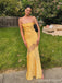 Gorgeous Yellow Mermaid Spaghetti Straps Long Party Prom Dresses Ideas,Evening Gowns,13886