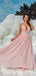 A-line Deep V Neck Sleeveless Cheap Prom Dresses, Sweet 16 Prom Dresses, 12434