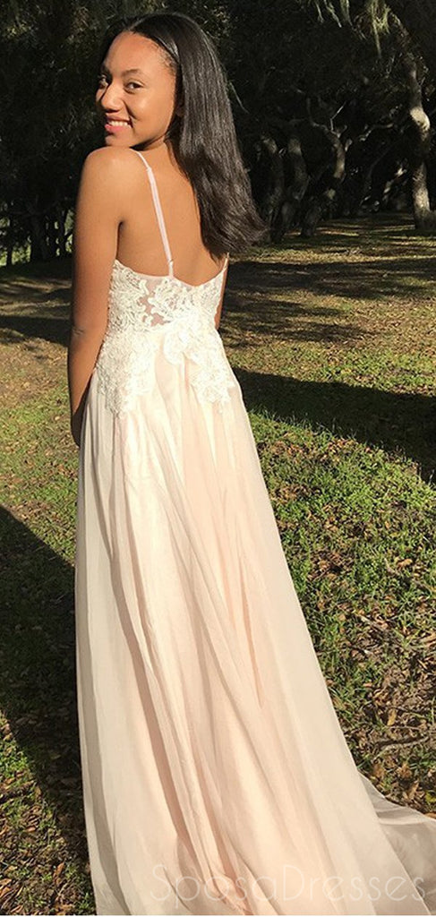 A-line Applique Sleeveless Simple Prom Dresses, Sweet 16 Prom Dresses, 12402